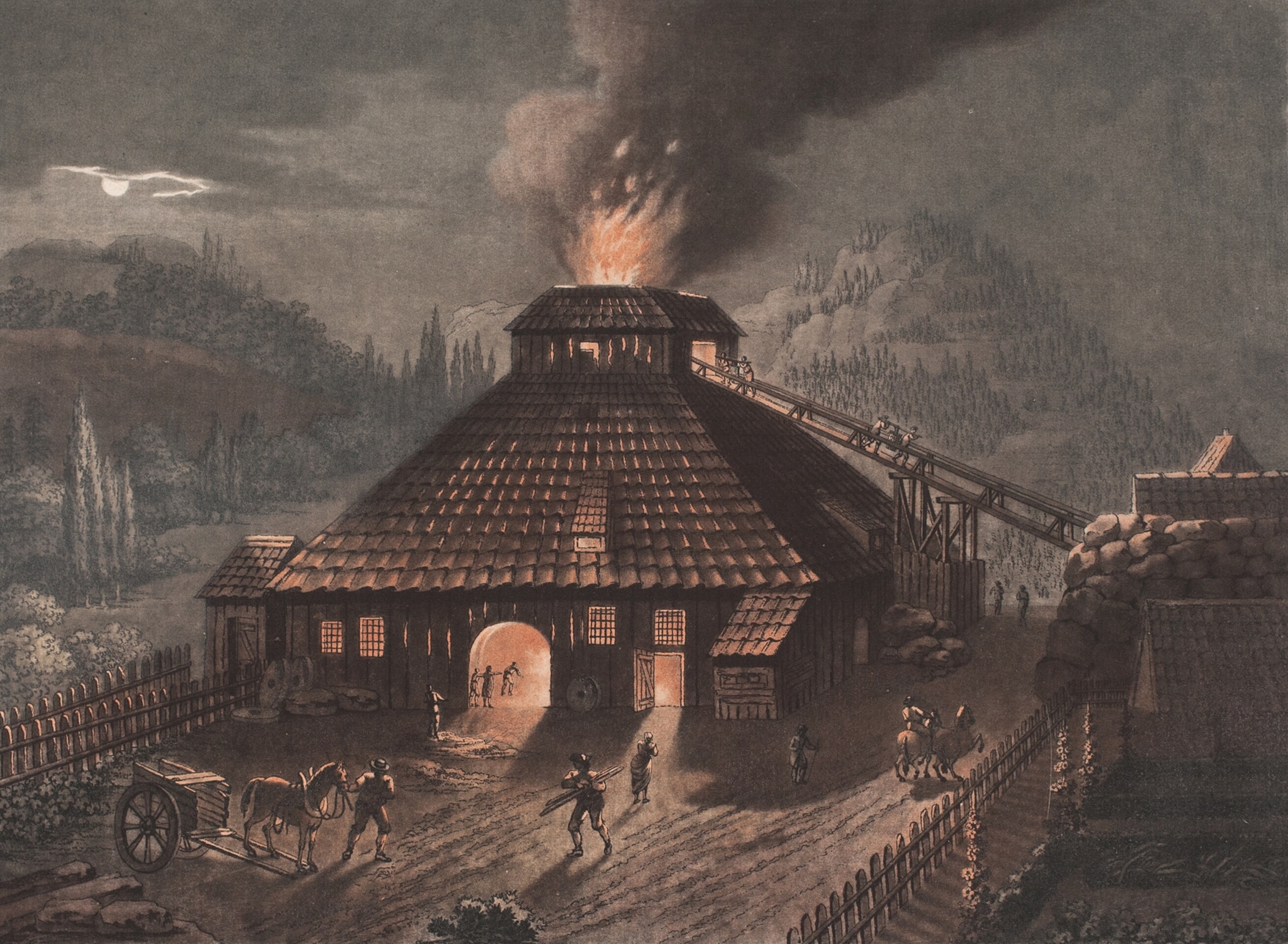 En jernstøberibygning, by Georg Haas, public domain