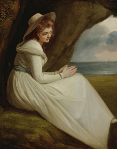 Portrait of Emma Hart, later Lady Hamilton, representing 'absence'.