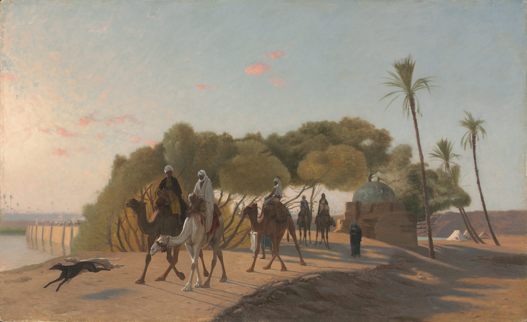 Leaving the Oasis, by Jean-Léon Gérôme, public domain