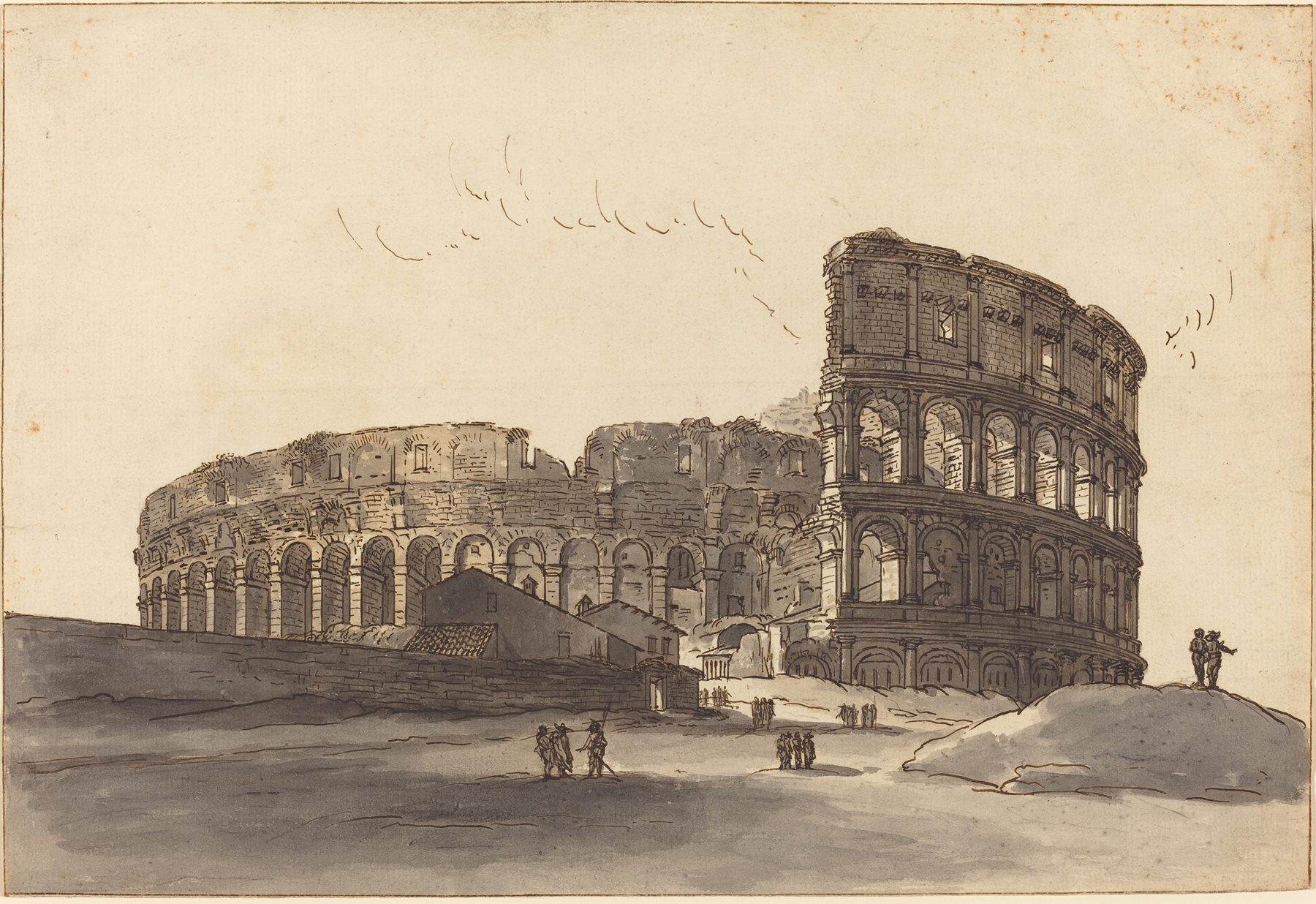 The Colosseum by Victor-Jean Nicolle, watercolor on paper