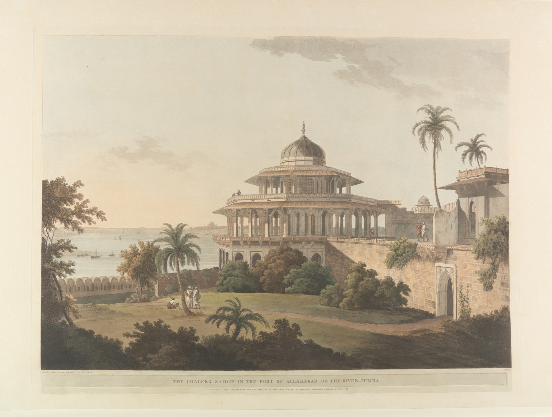 Oriental scenery Pl.06, by Thomas Daniell, public domain