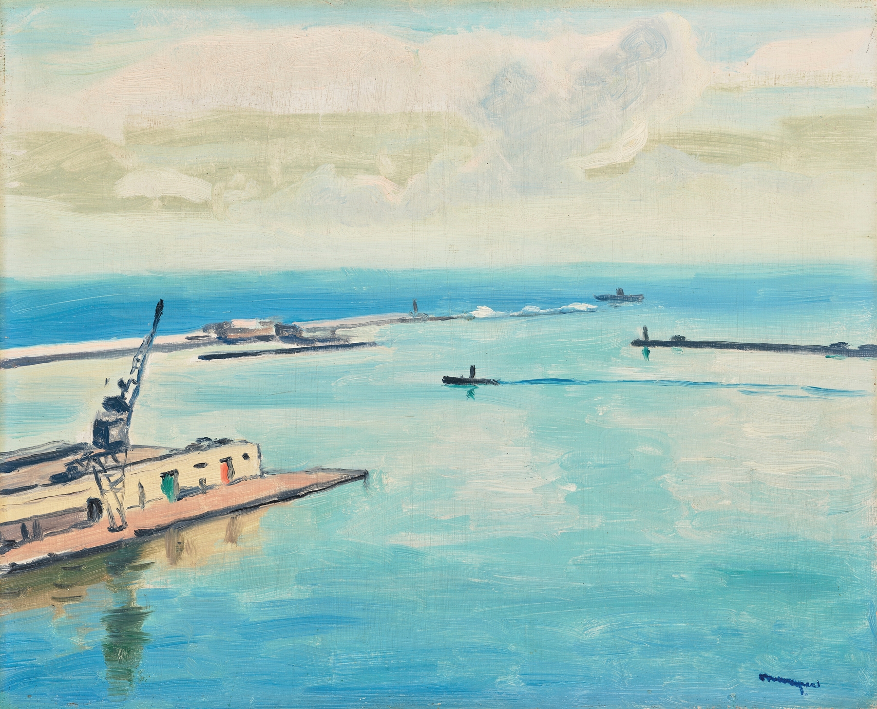 Le Port d’Alger, by Albert Marquet, public domain
