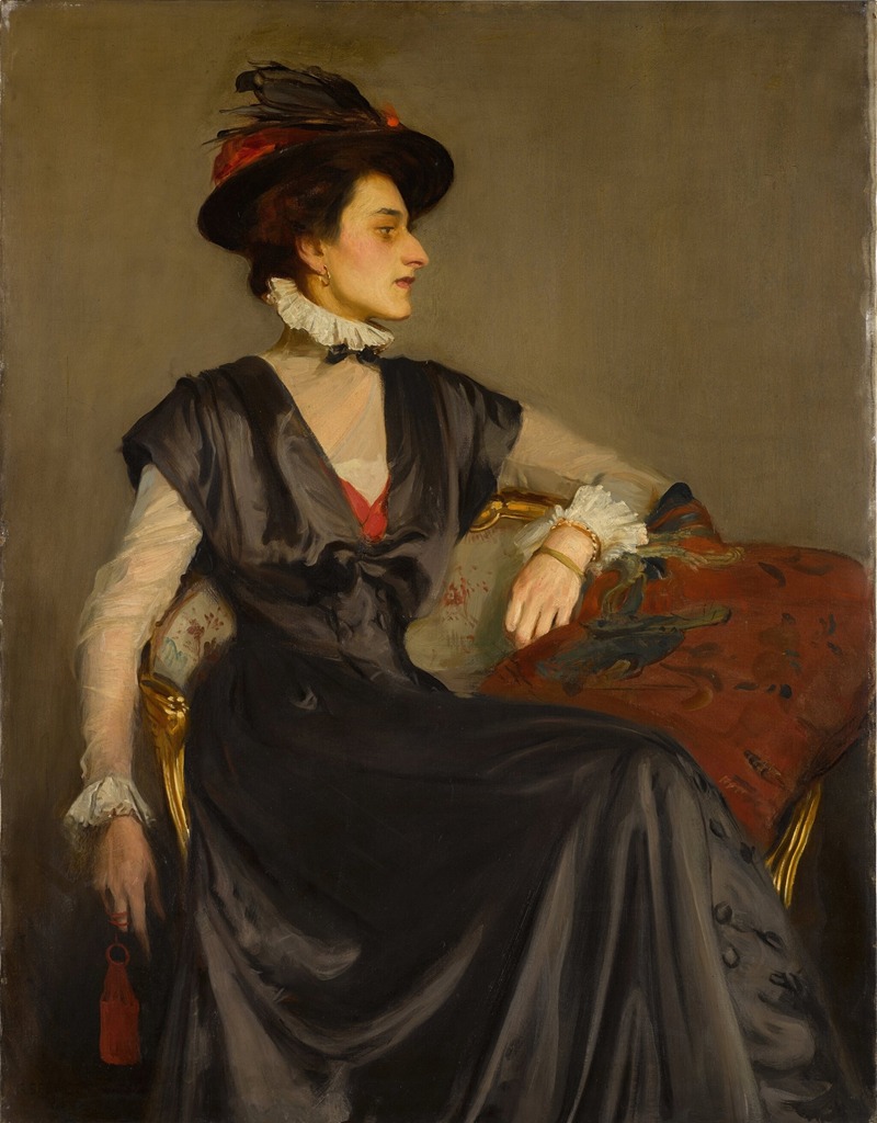 A portrait of Miss Monica Boyd by George Spencer Watson.