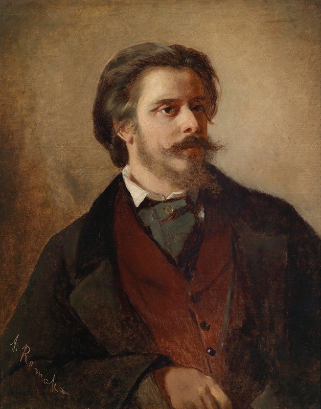 Portrait of the painter Berthold Winder by Anton Romako.