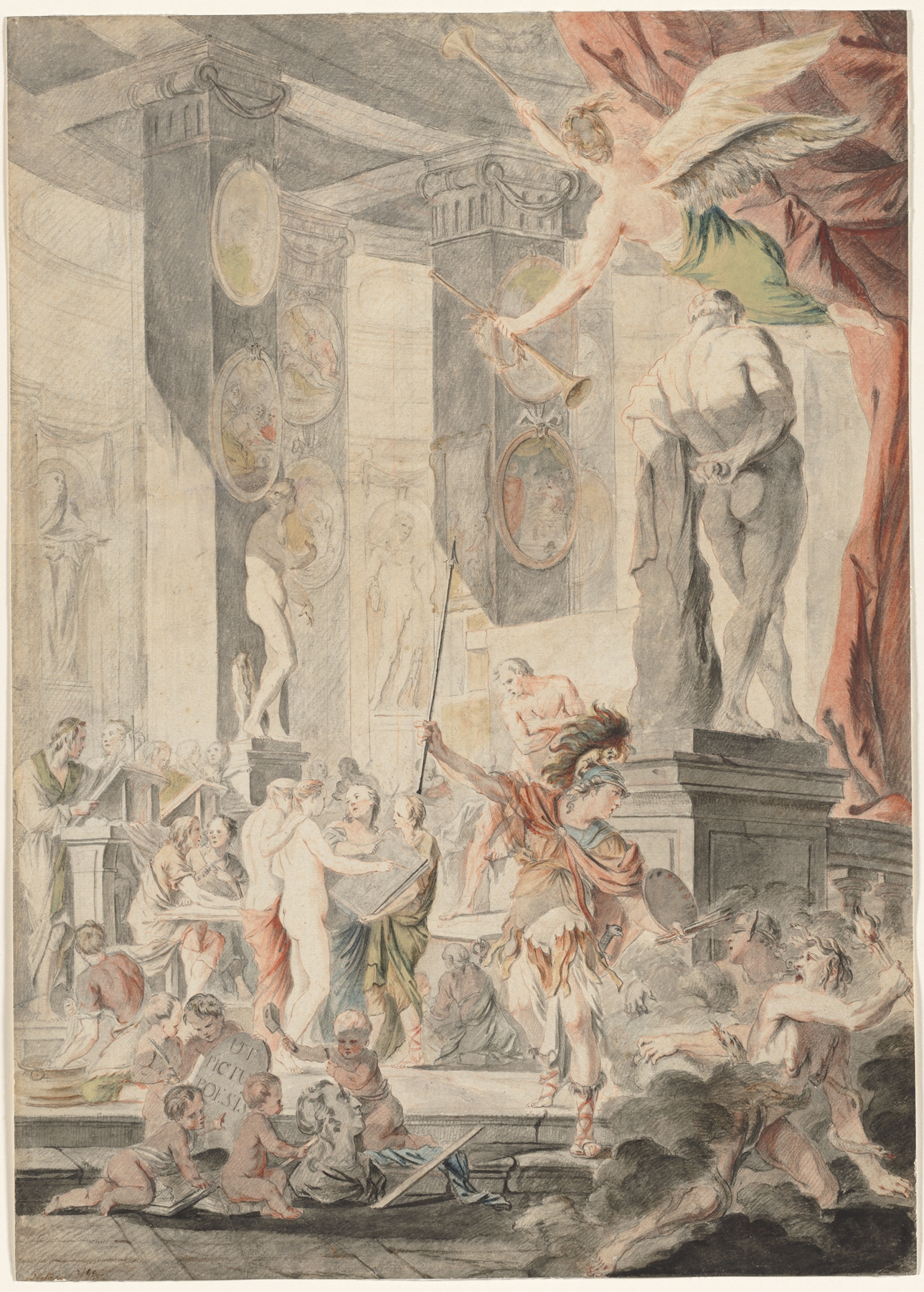 Ut Pictura Poesis, by Charles-François Hutin, public domain