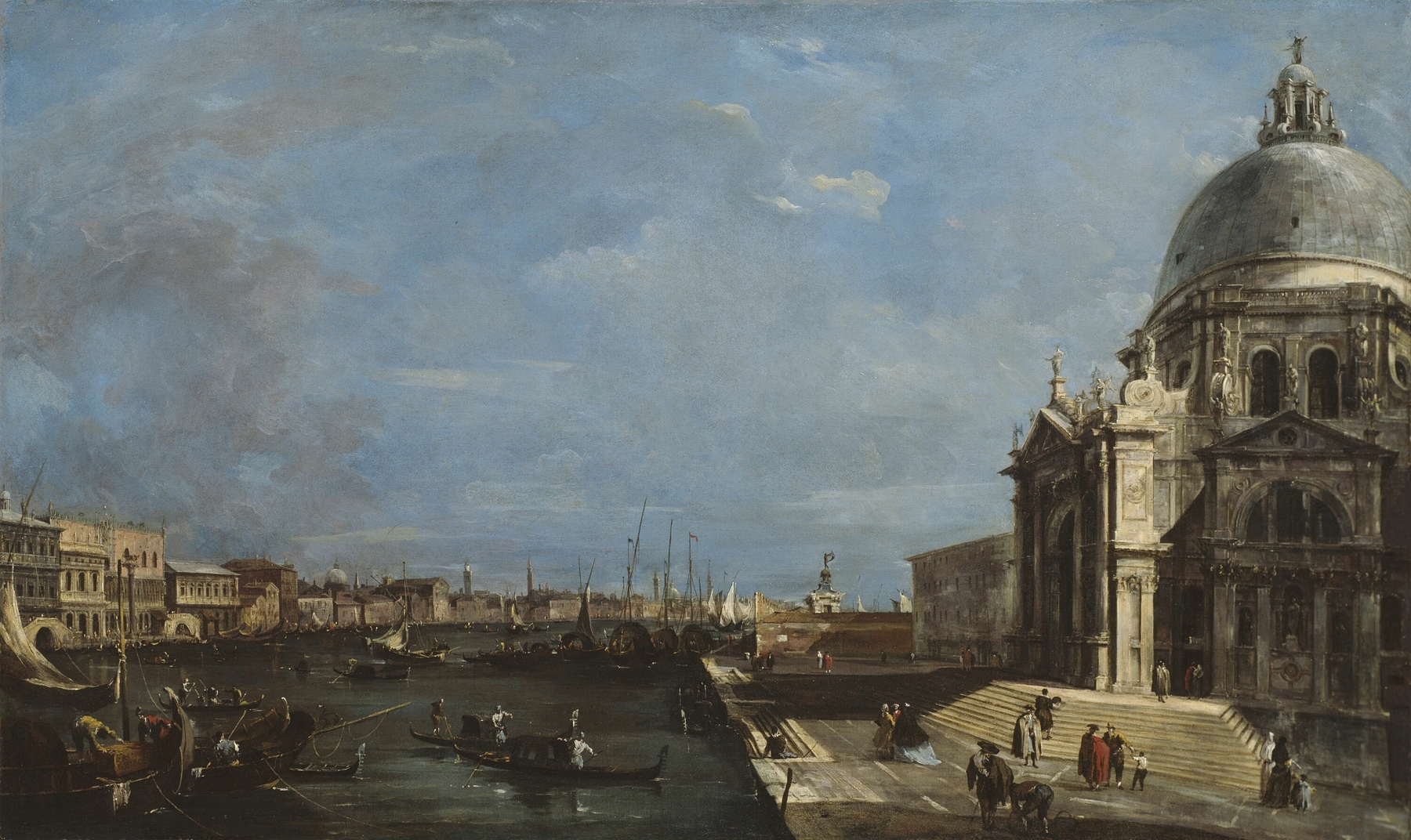 The Grand Canal, Venice, by Francesco Guardi, public domain