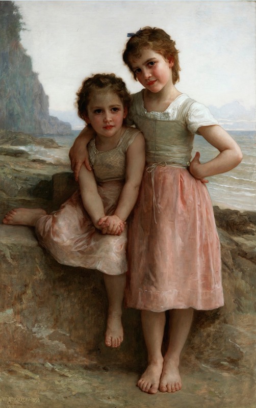 Sisters on the Shore by William Bouguereau
