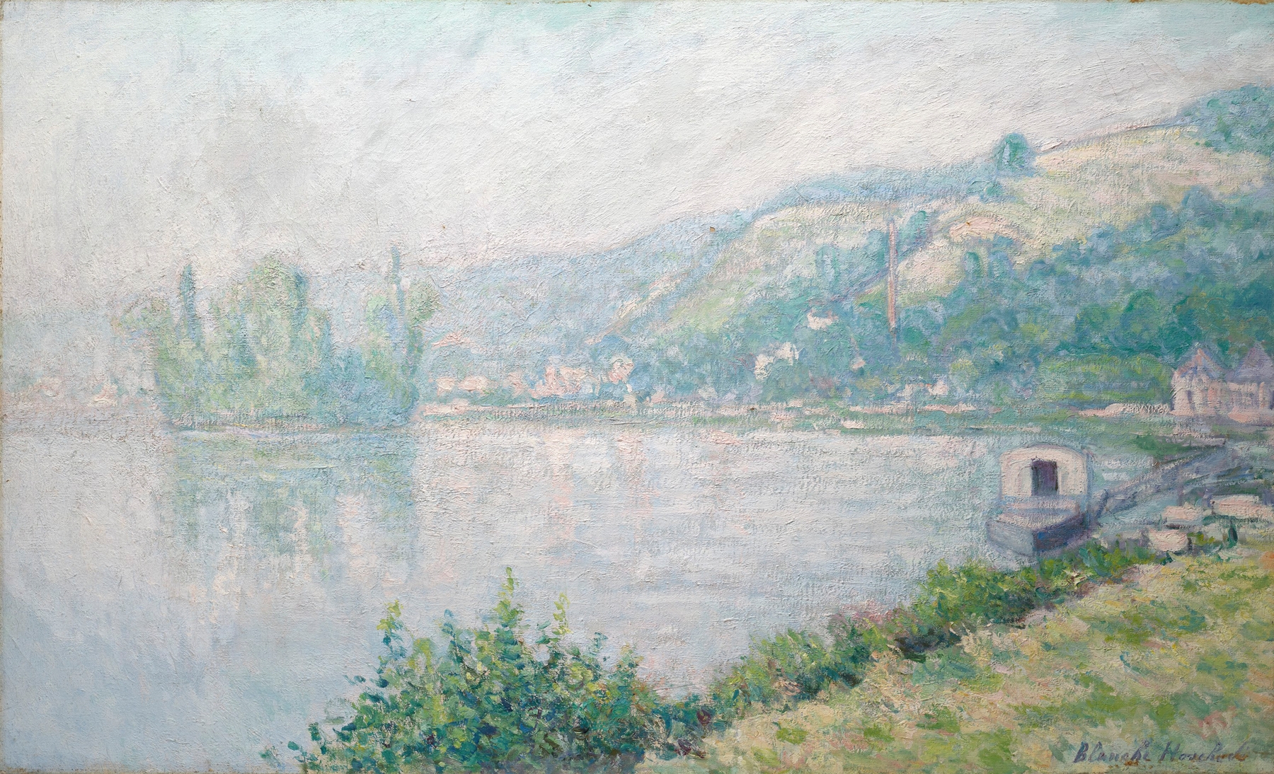 Bords de Seine, by Blanche Hoschedé-Monet, public domain