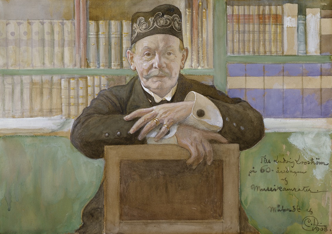 A portrait of Ludvig Looström by Carl Larsson.