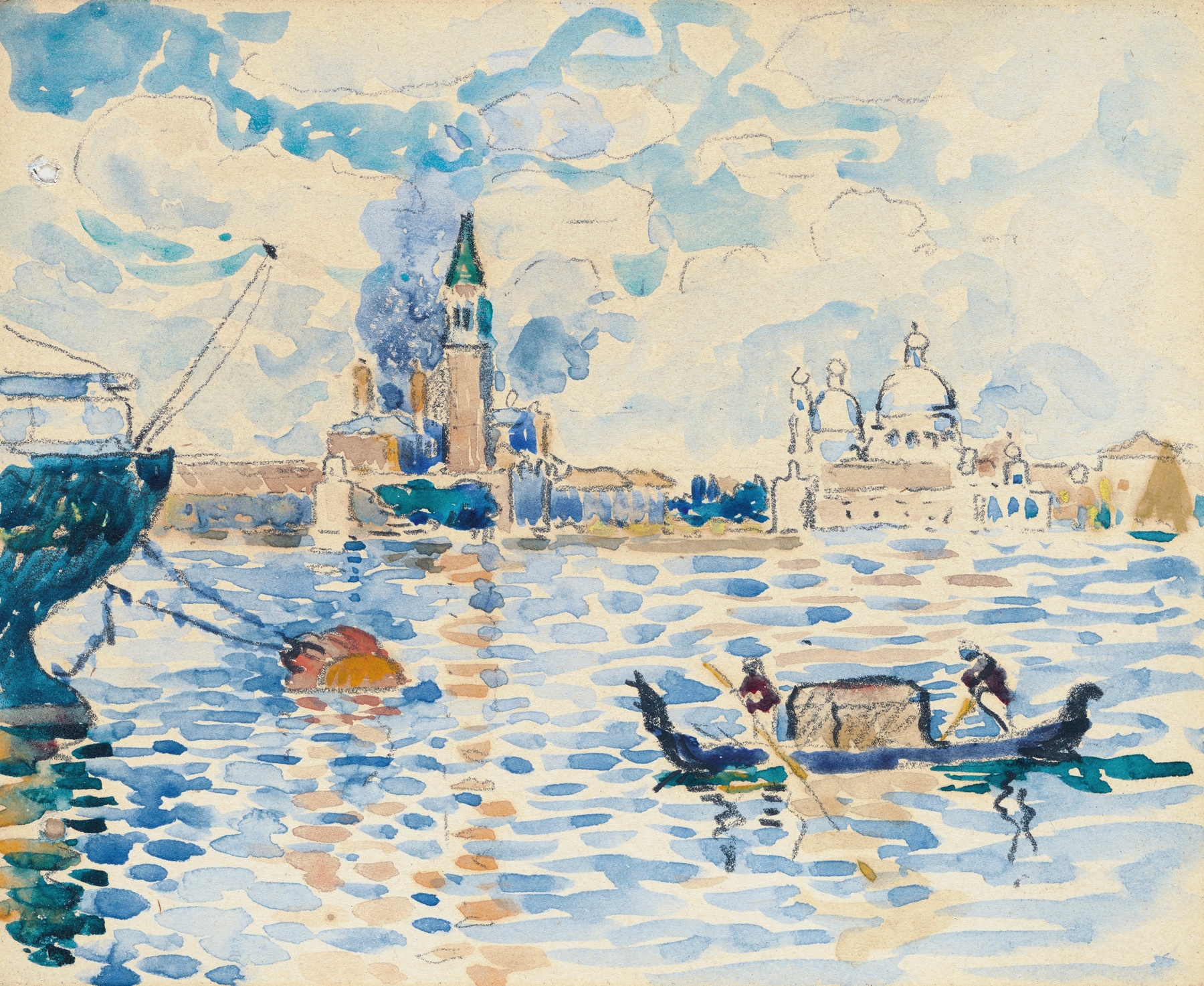 Venise, vue du bassin de Saint-Marc, by Henri-Edmond Cross, public domain