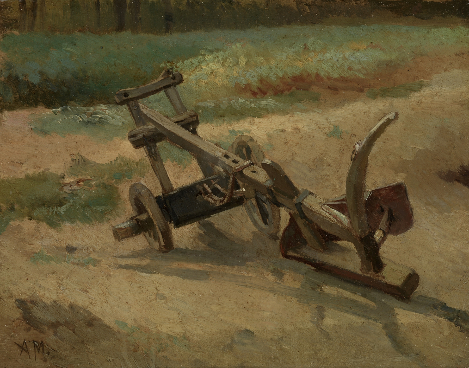 Plough, by Anton Mauve, public domain