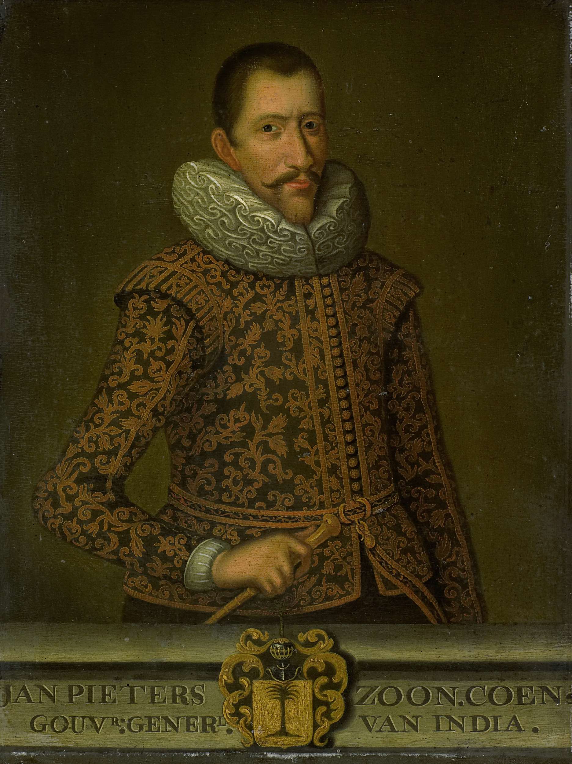 Portrait of Jan Pietersz Coen, oil on panel by unknown artist