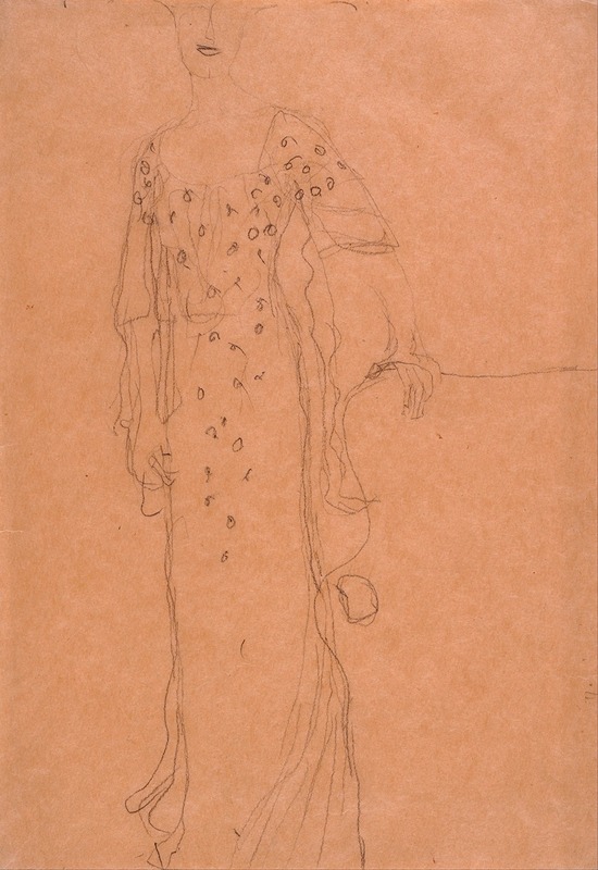 Gustav Klimt's 'Study for Portrait of Adele Bloch-Bauer I' showcases intricate patterns and a striking figure.