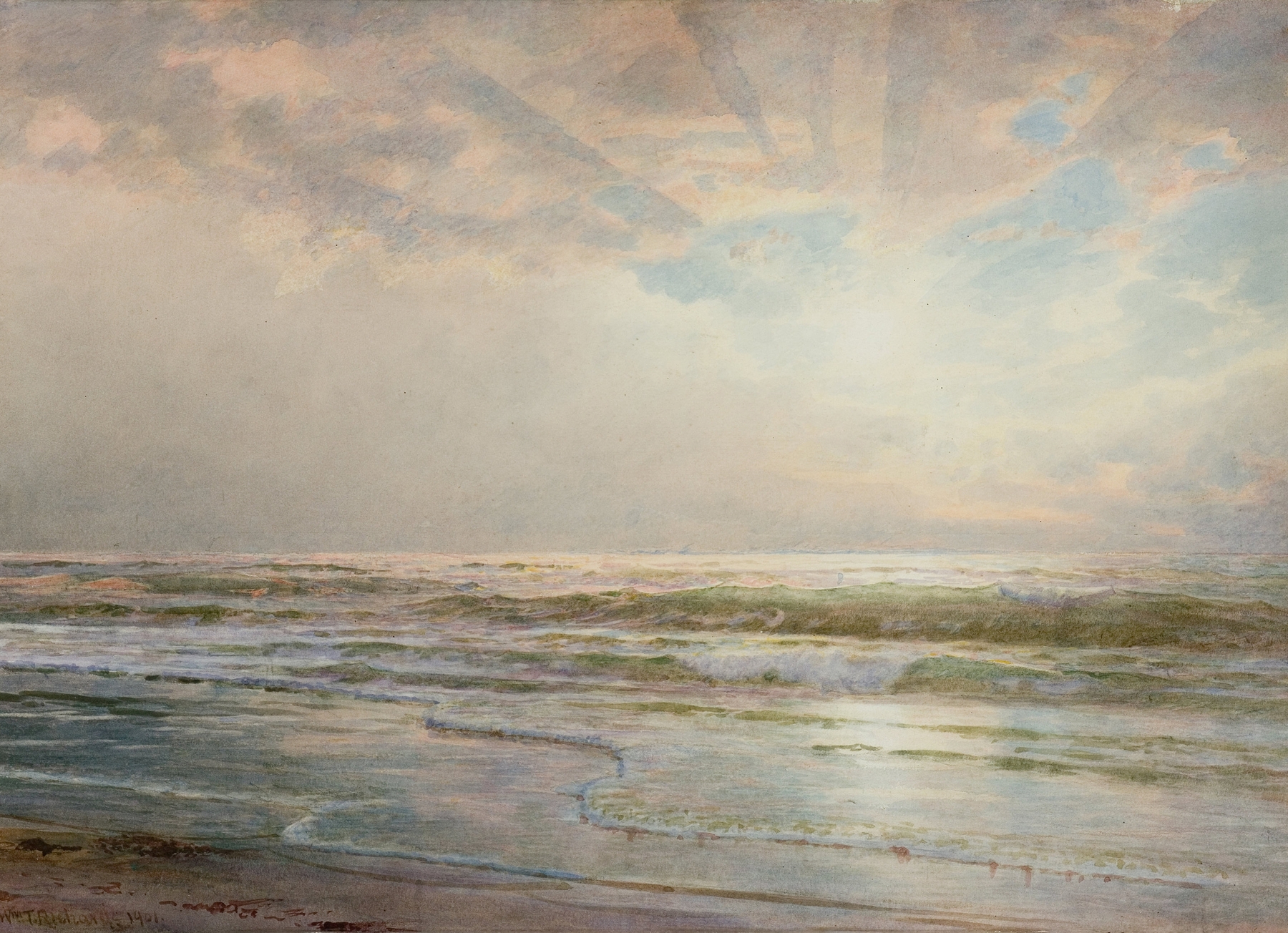 Seascape, by William Trost Richards, public domain