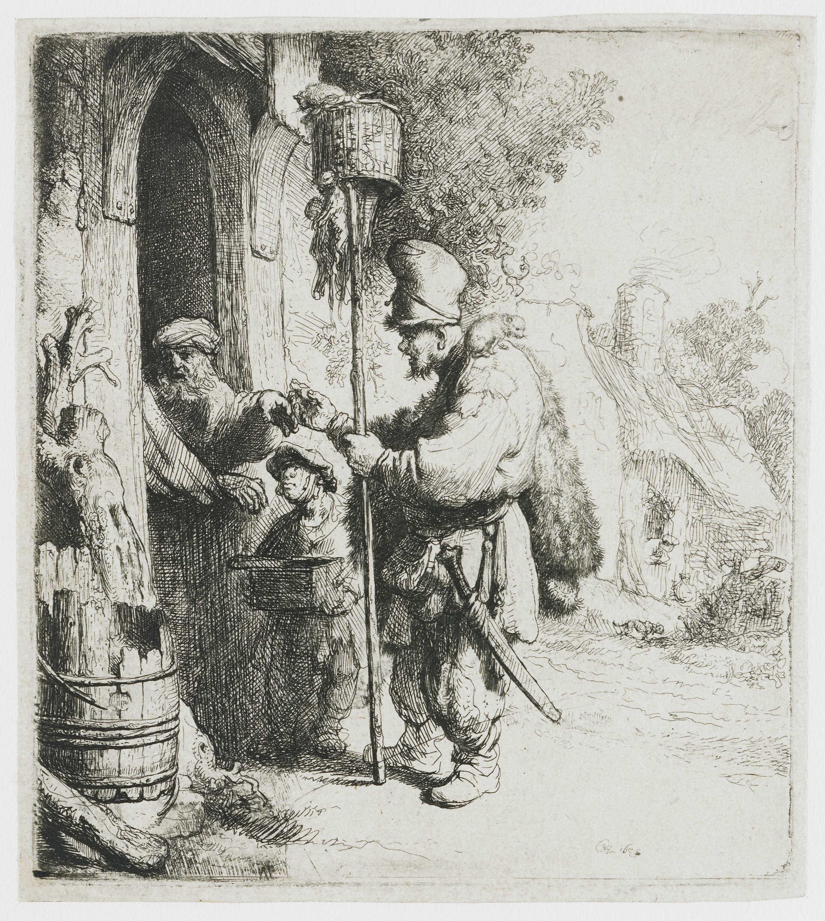 The Rat-catcher, by Rembrandt van Rijn, public domain