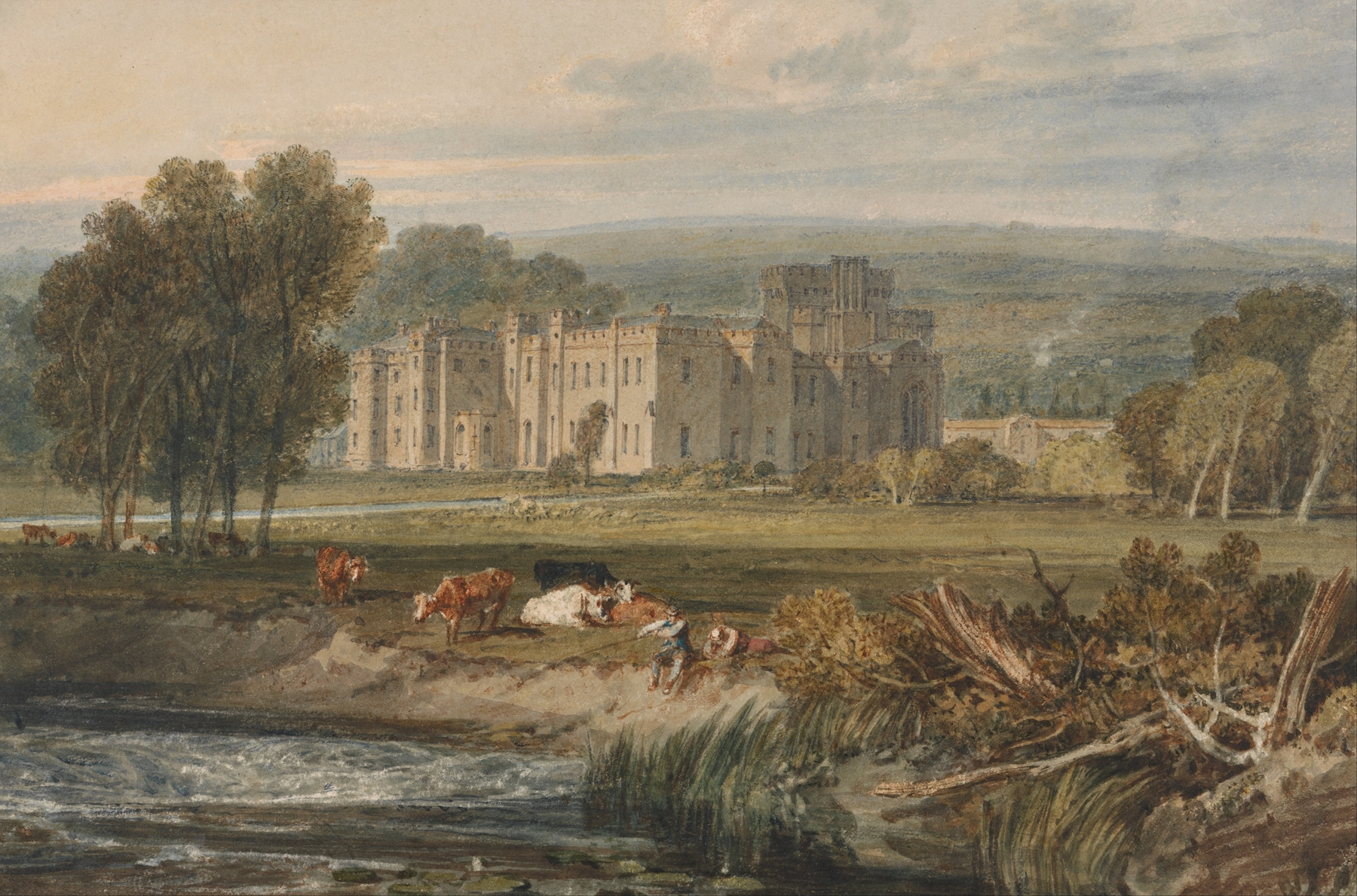 View of Hampton Court, Herefordshire, from the Southeast, by Joseph Mallord William Turner, public domain