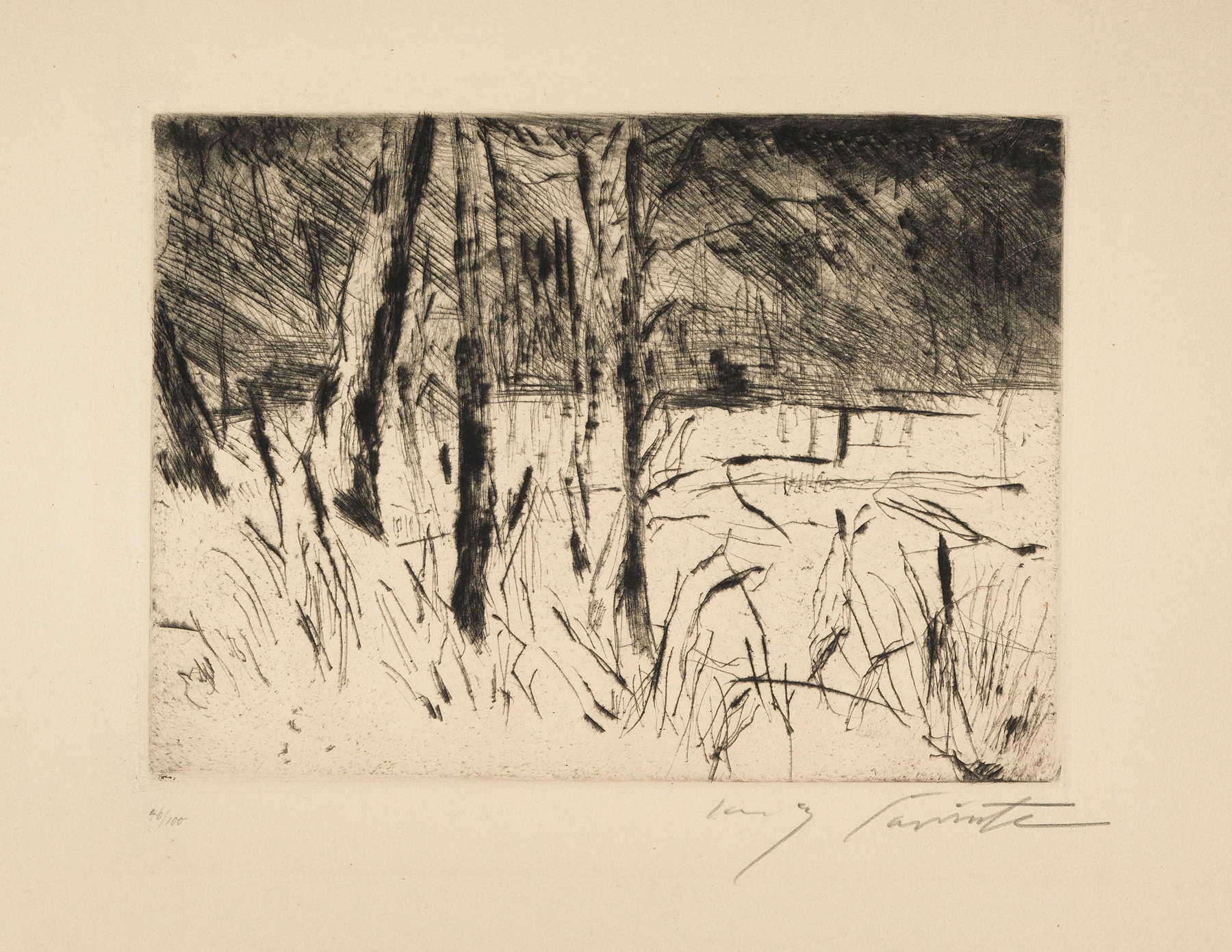 Tiergarten im Januar, by Lovis Corinth, public domain