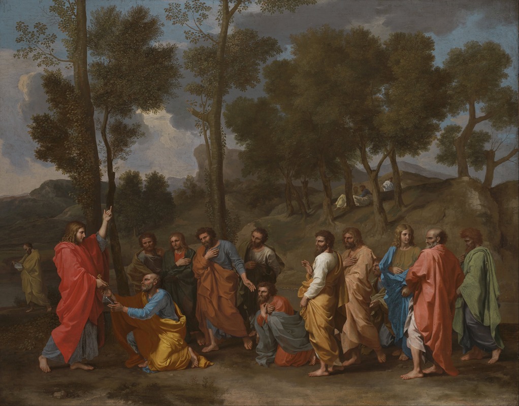 Nicolas Poussin's 'The Sacrament Of Ordination' depicts Christ presenting keys to Saint Peter.