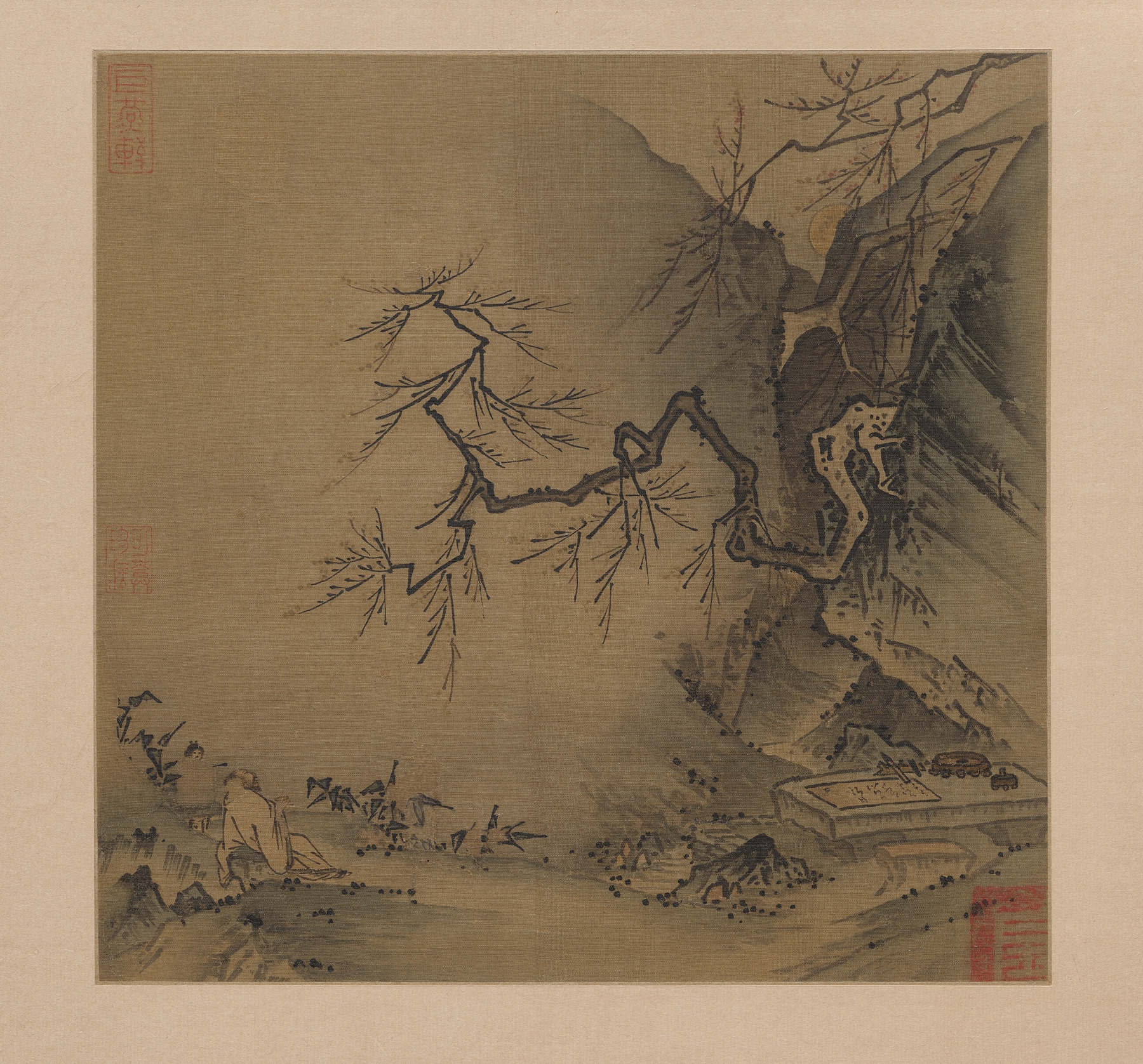 Drinking in the Moonlight, by Ma Yuan, public domain
