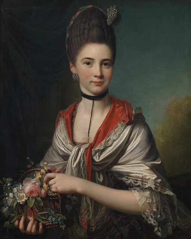 Portrait of Anna Elisabeth Battier by Jens Juel.