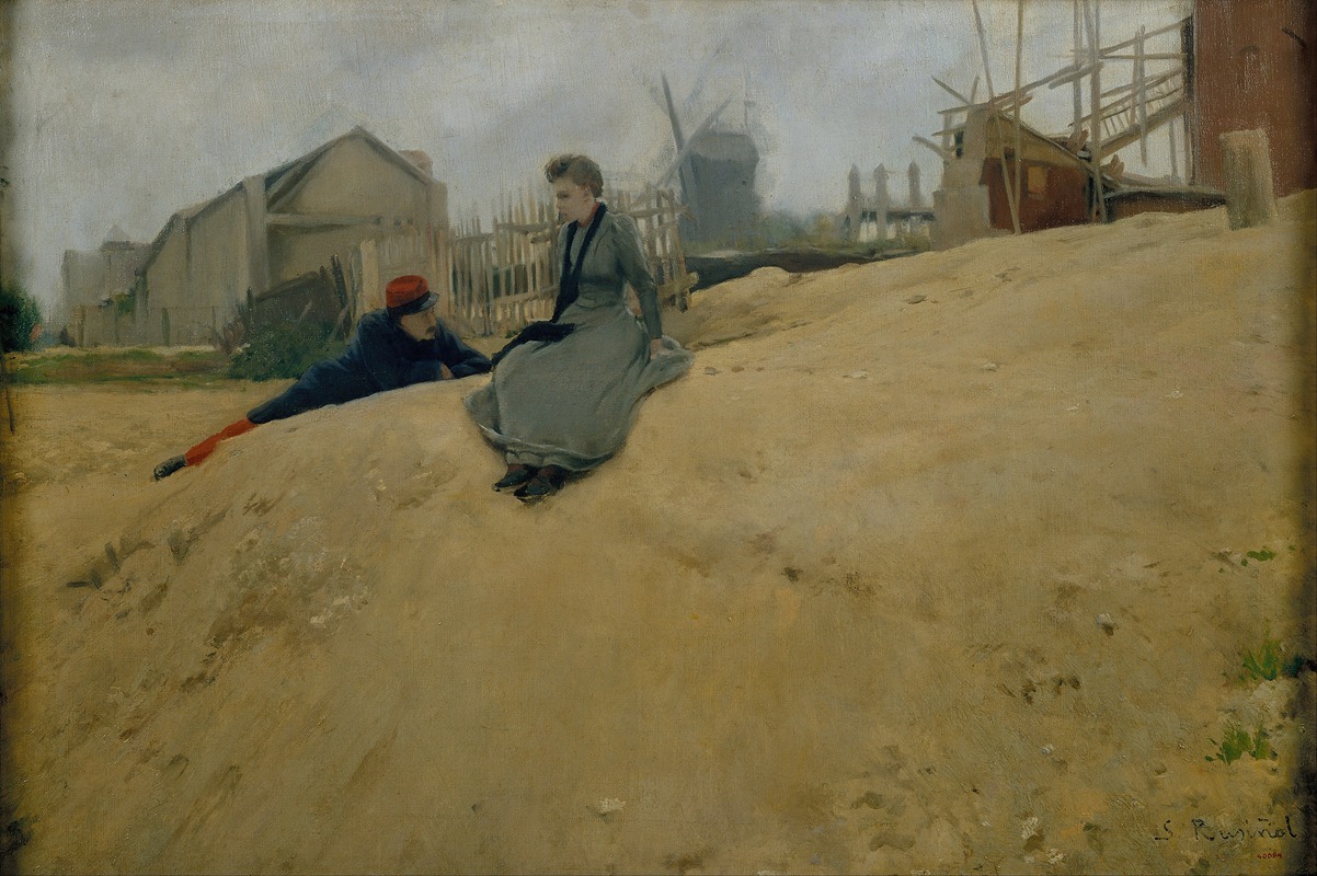 Santiago Rusiñol's 'On Campaign' captures a moment in history with vibrant colors and dynamic figures.