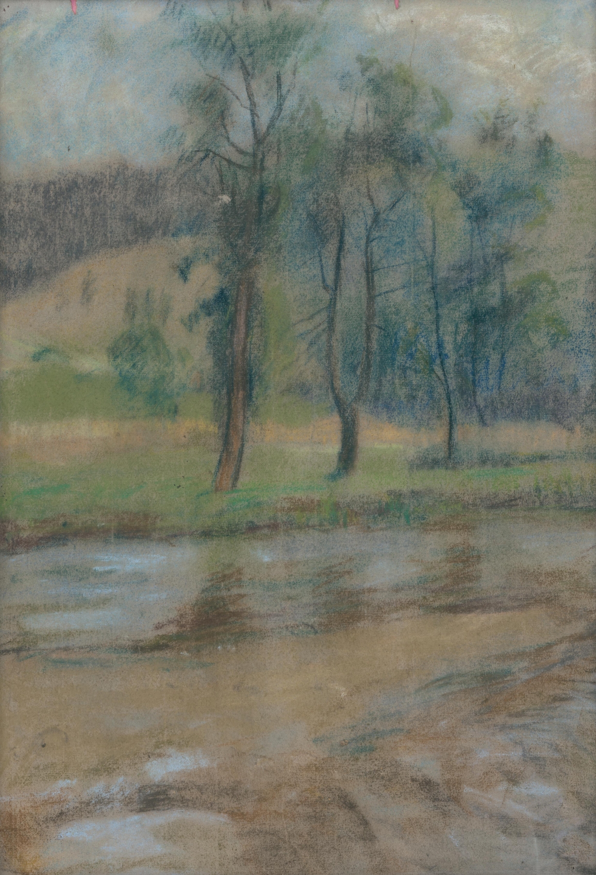 Expressionism landscape by Zolo Palugyay featuring a river and emotional brushstrokes