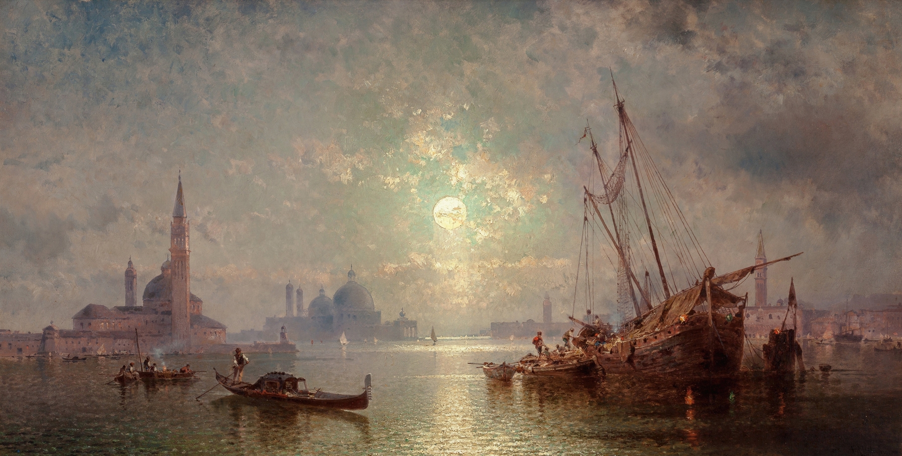 Venise – Vue de San Giorgio Maggiore, by Franz Richard Unterberger, public domain