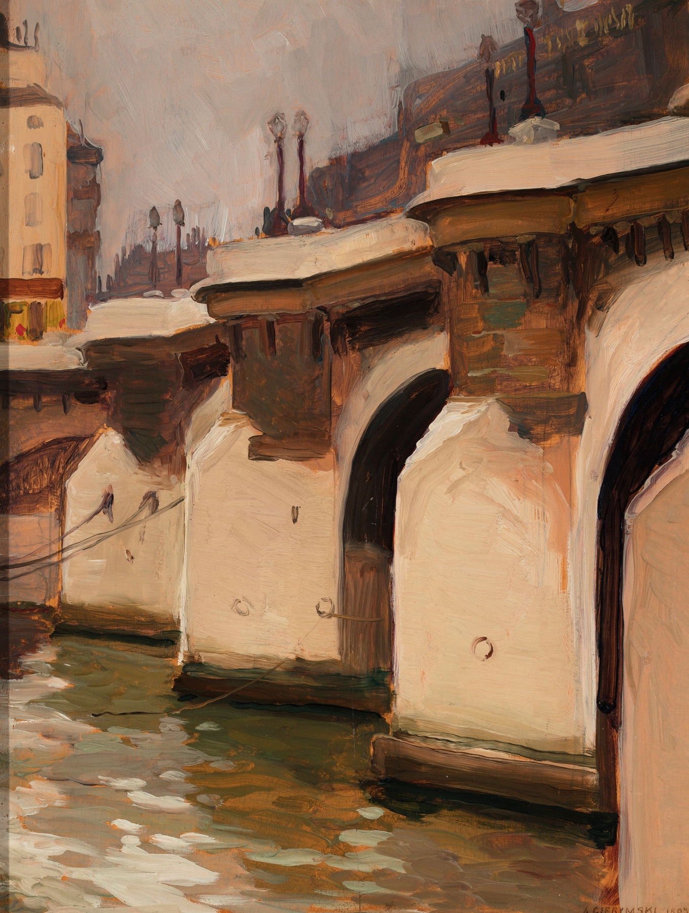 Pont Neuf in Paris, by Aleksander Gierymski, public domain