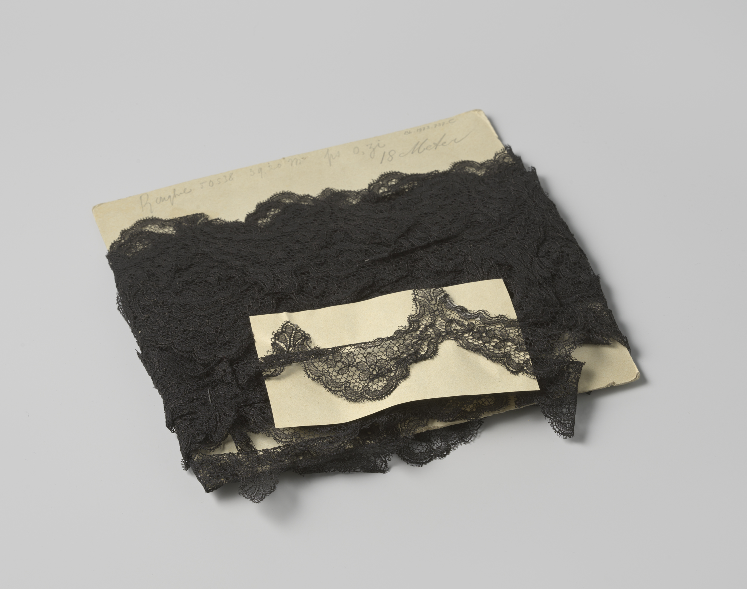 Decorative art piece by Gustav Schnitzler, featuring floral patterns on cardboard.
