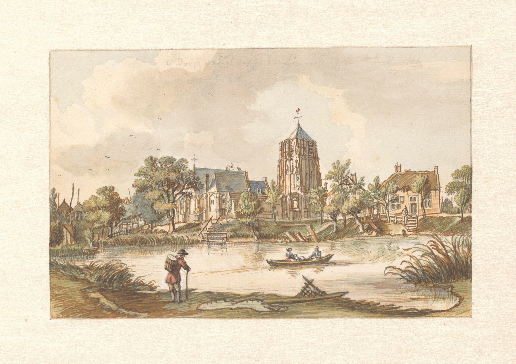 Gezicht op Acquoy aan de Linge, by Jan de Beijer, public domain