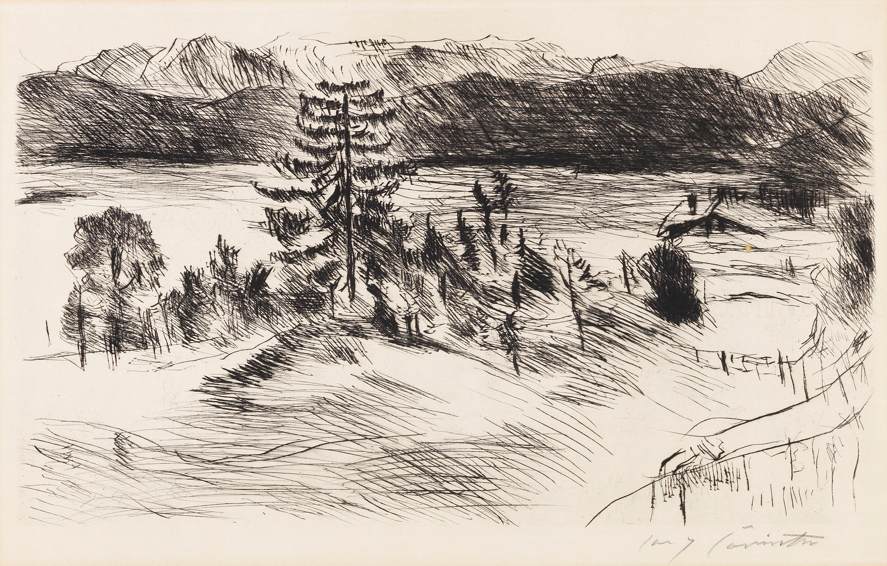 Große Walchenseelandschaft, by Lovis Corinth, public domain