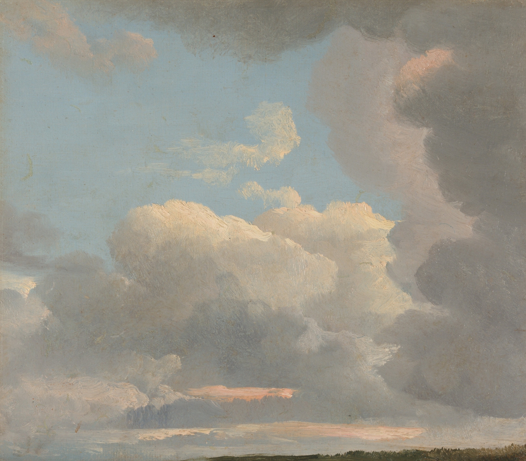 Cloud Study (Early Evening), by Simon Denis, public domain
