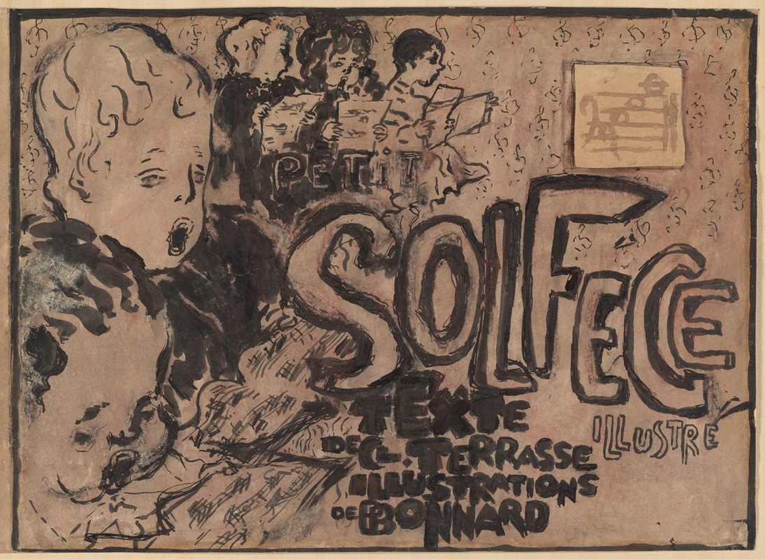 A vibrant illustration by Pierre Bonnard showcasing musical themes.