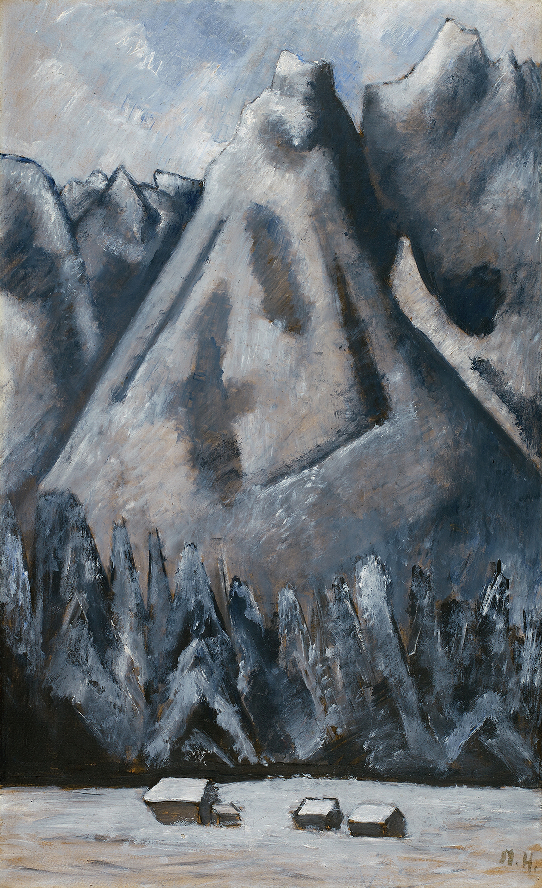 Waxenstein Peaks, Garmisch-Partenkirchen, by Marsden Hartley, public domain
