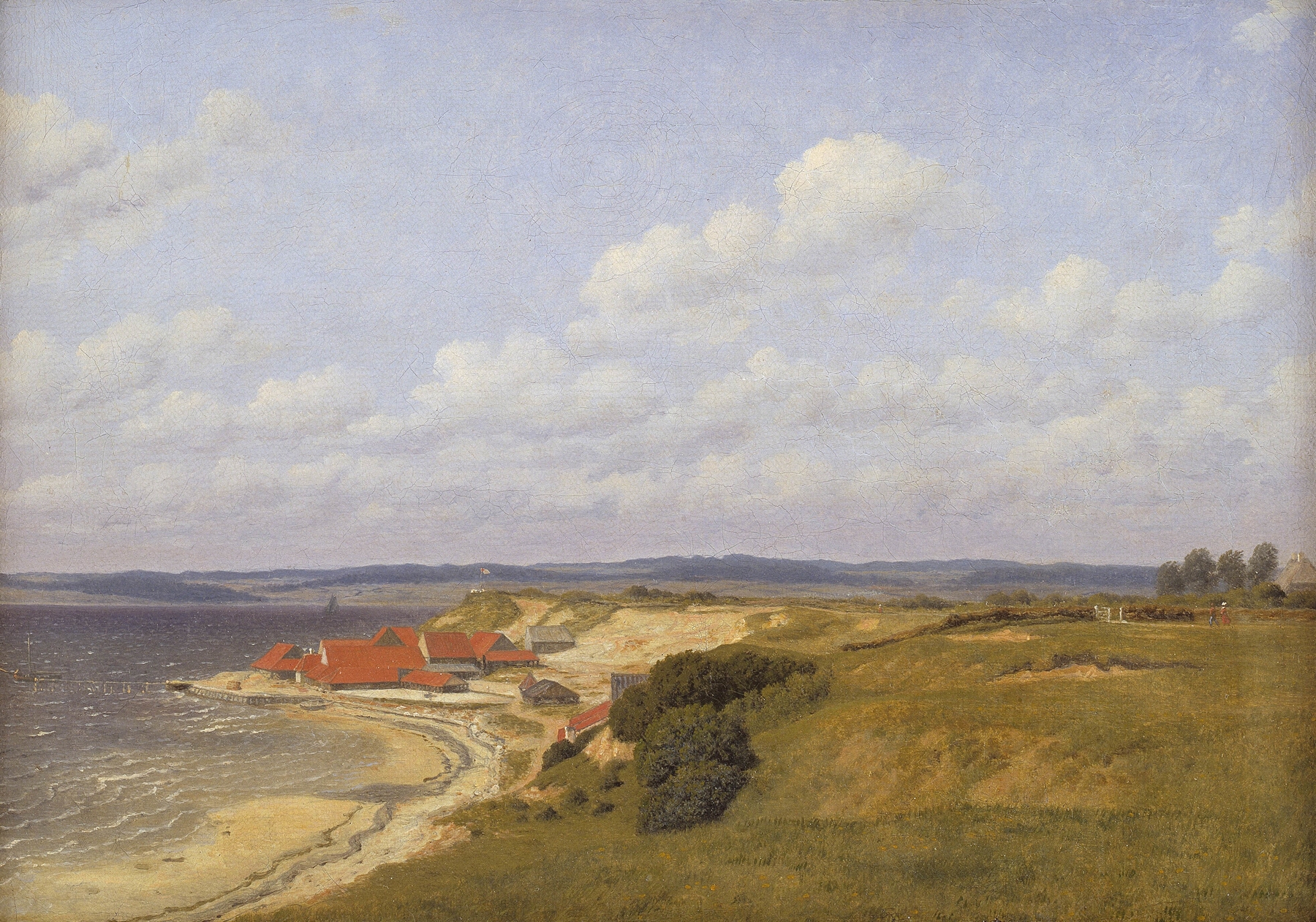 Renbjærg Tileworks by Christoffer Wilhelm Eckersberg, oil painting