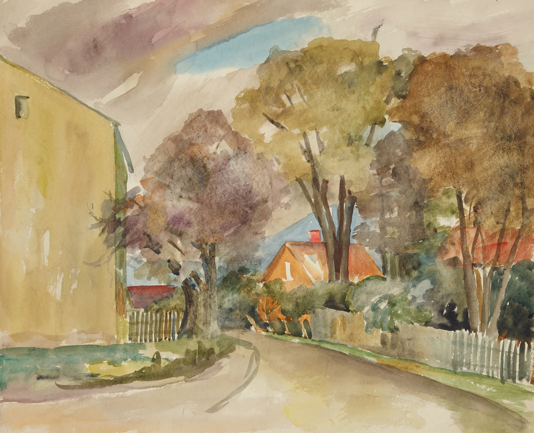 Herbststraße, by Anny Dollschein, public domain