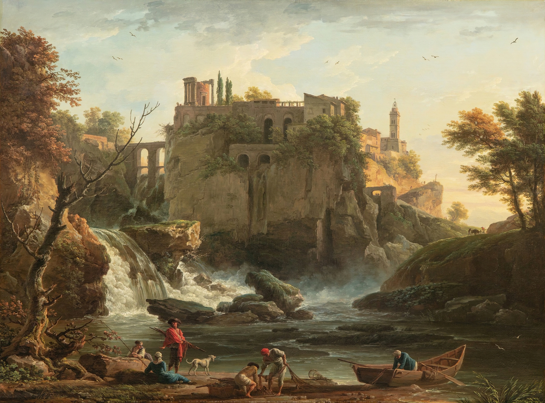 View Of Tivoli, by Claude-Joseph Vernet, public domain