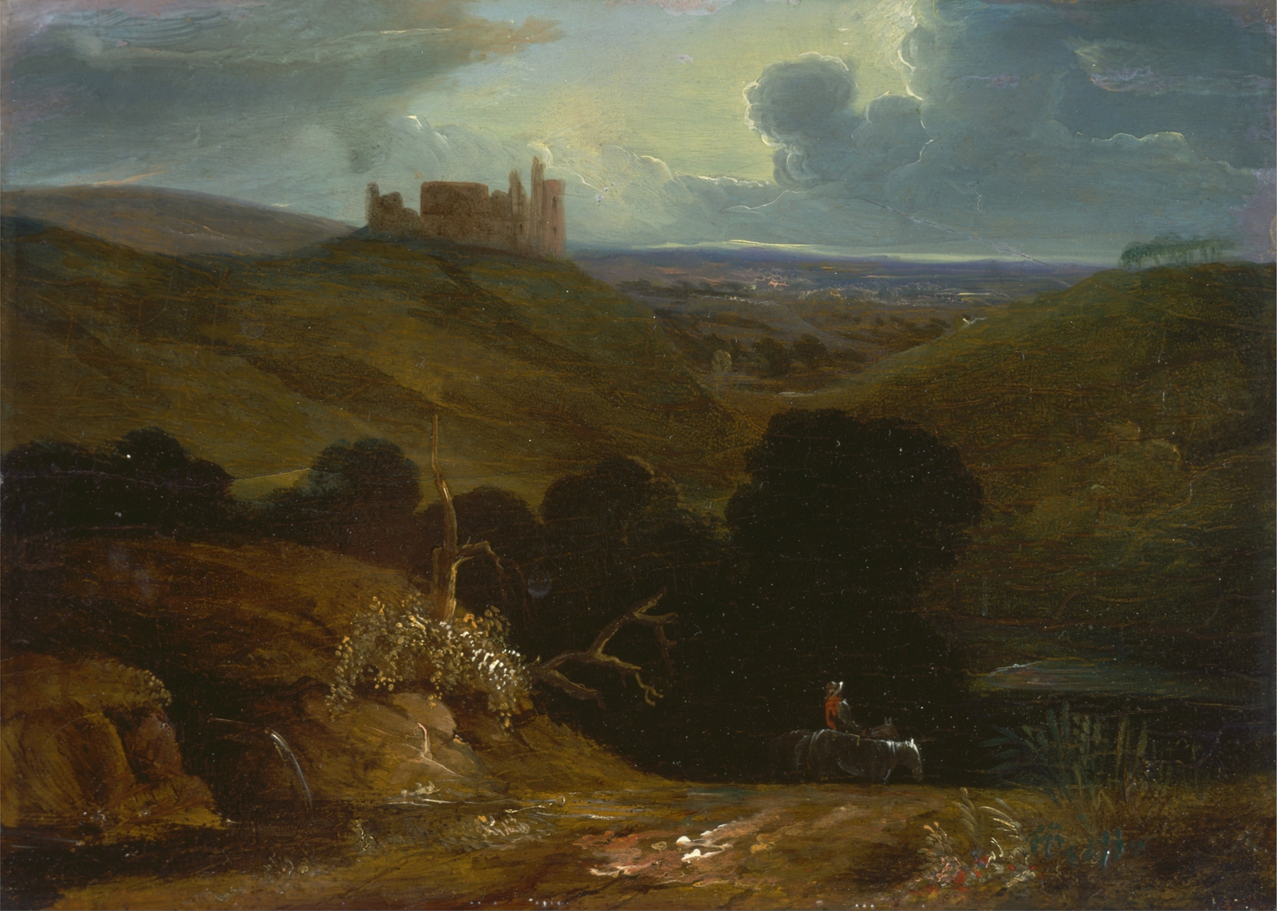 Landscape with a Castle, by John Martin, public domain