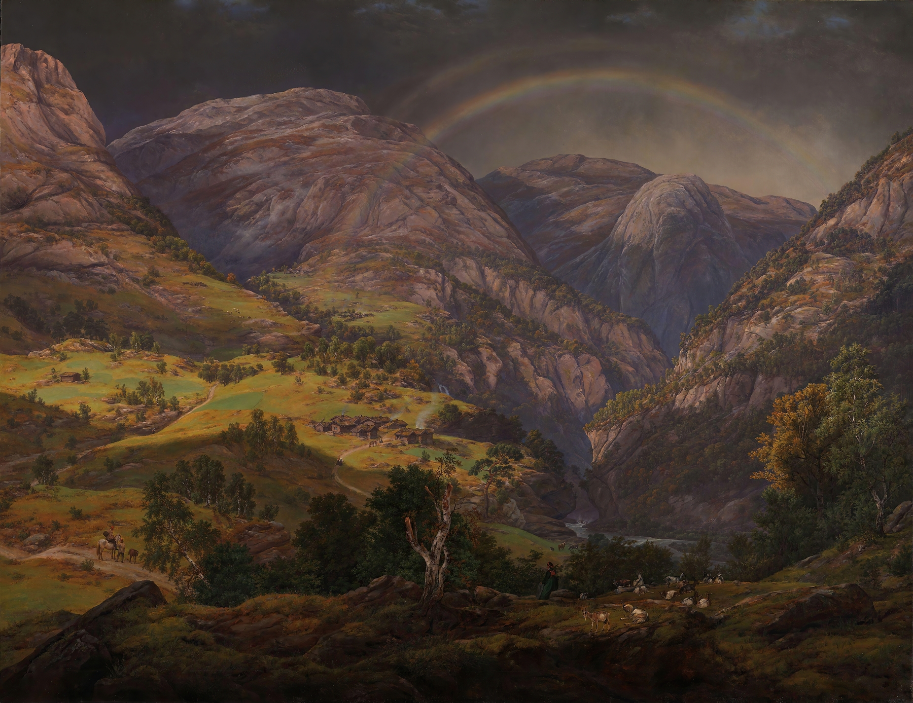 View from Stalheim, by Johan Christian Dahl, public domain