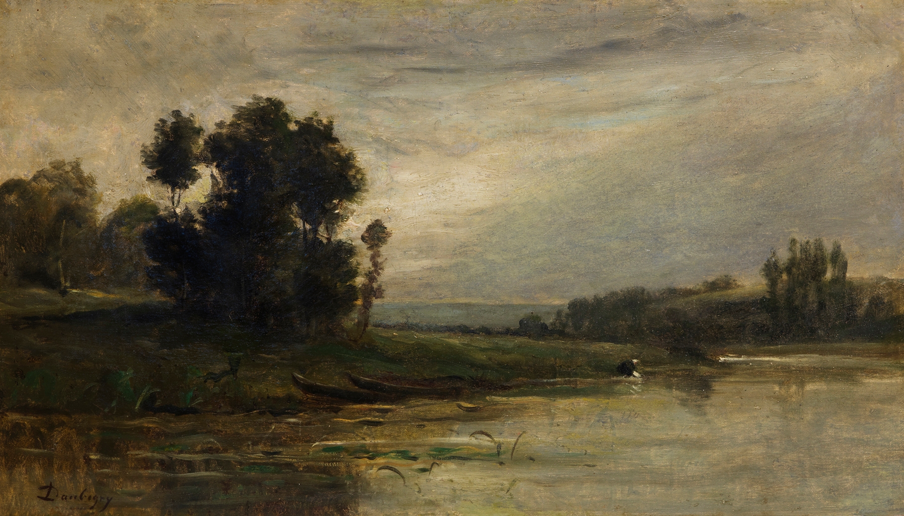 Bords de l’Oise, by Charles François Daubigny, public domain