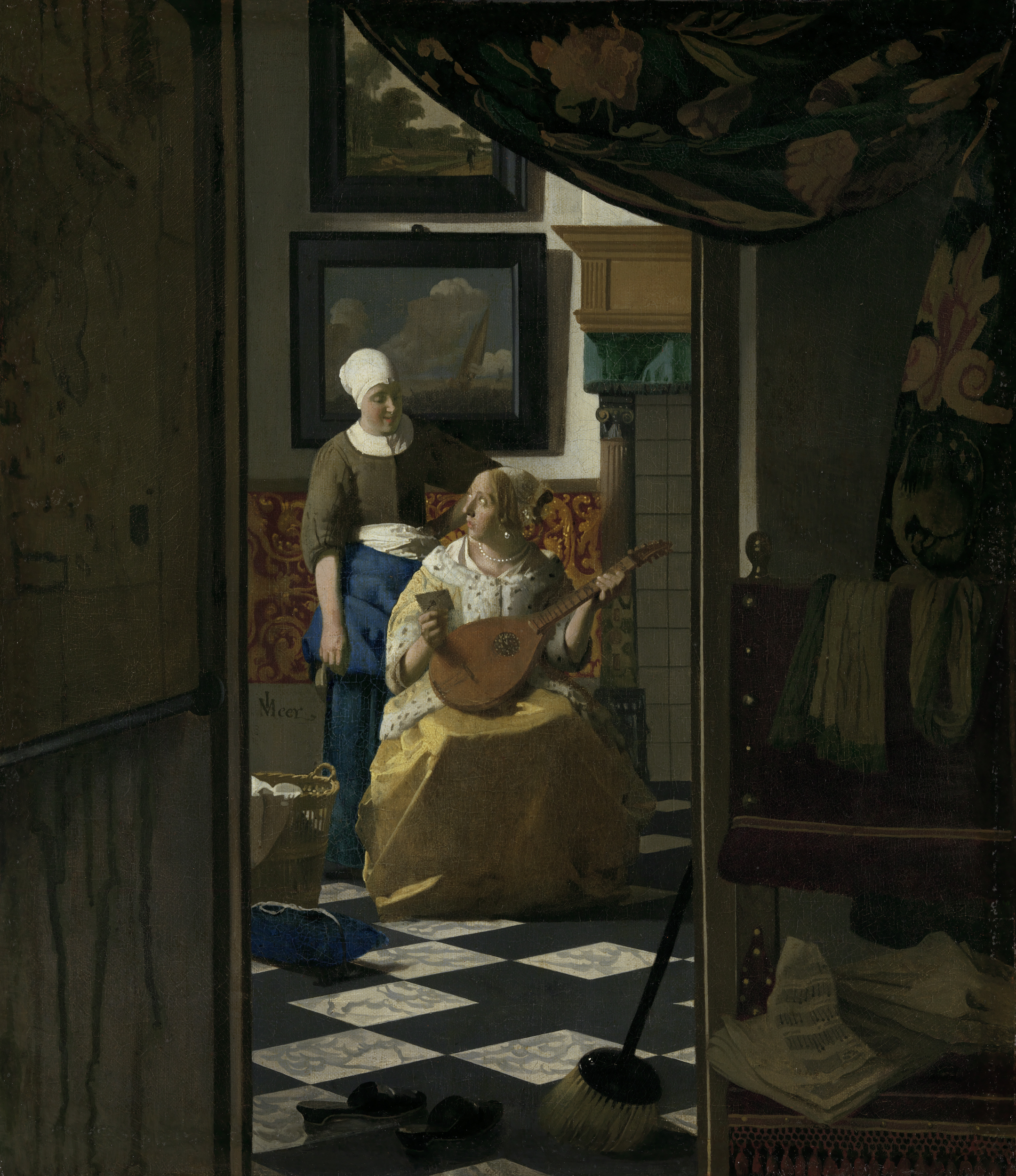 The Love Letter, by Johannes Vermeer, public domain