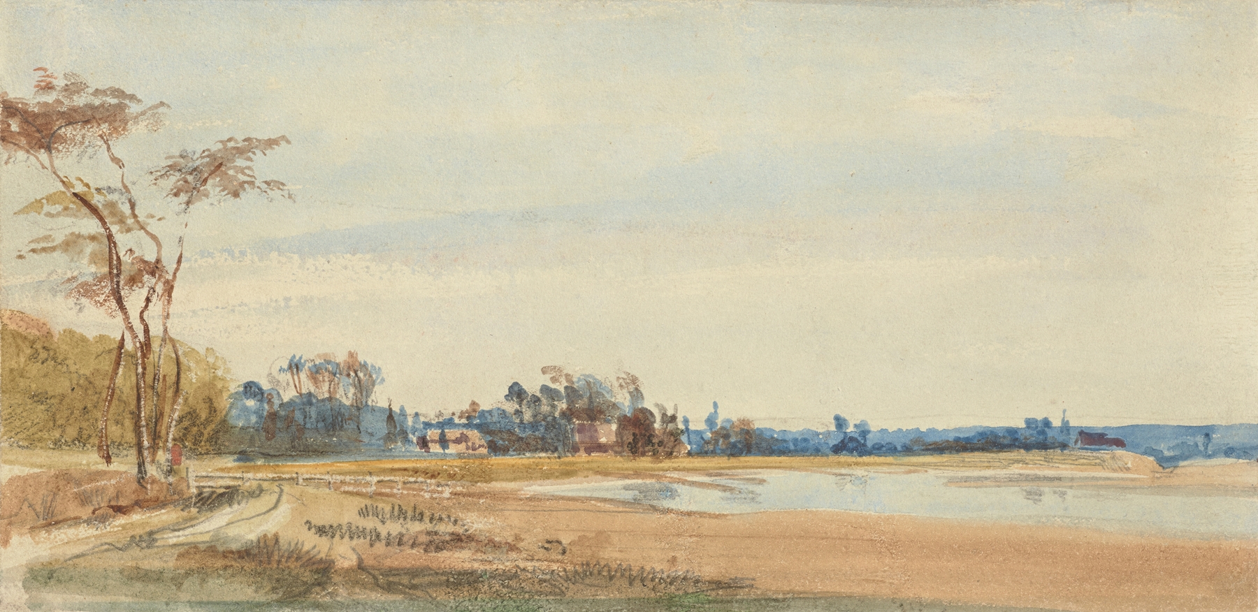 The Salt Marshes near Trouville, by Richard Parkes Bonington, public domain