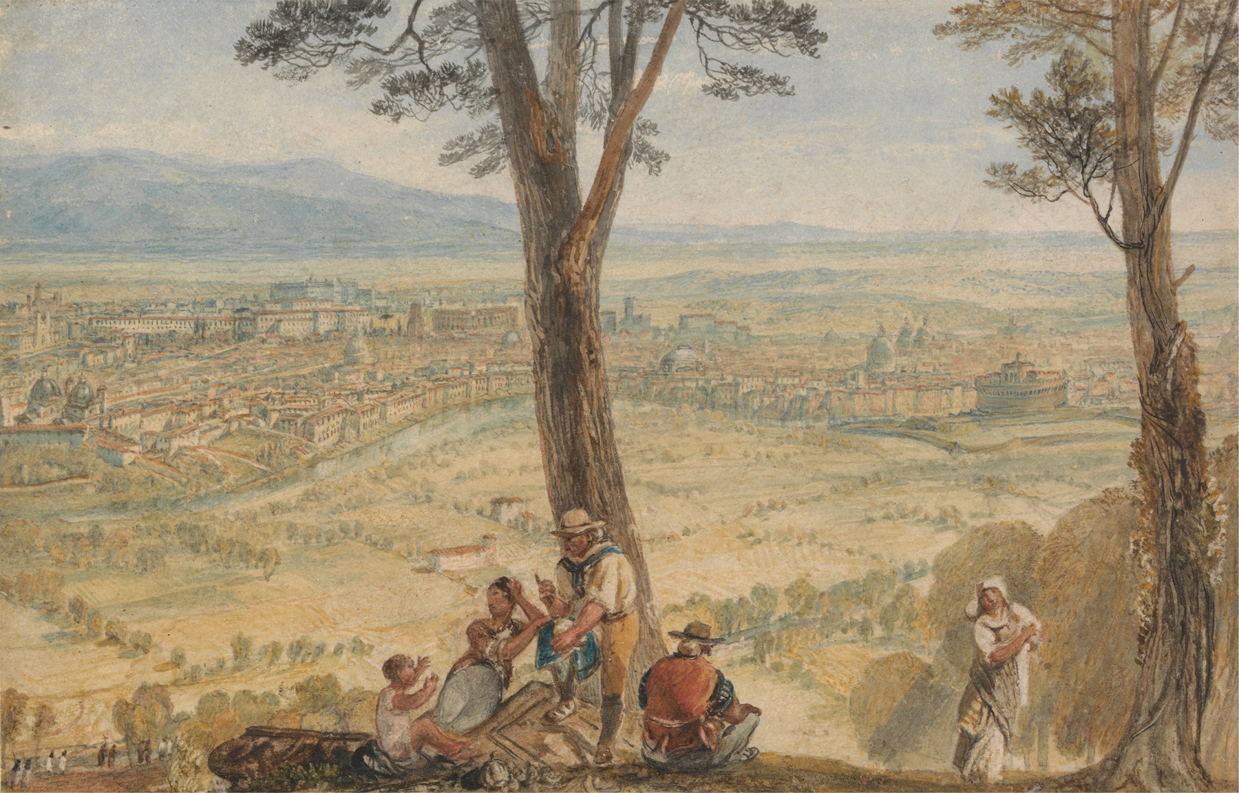 Rome from Monte Mario, by Joseph Mallord William Turner, public domain