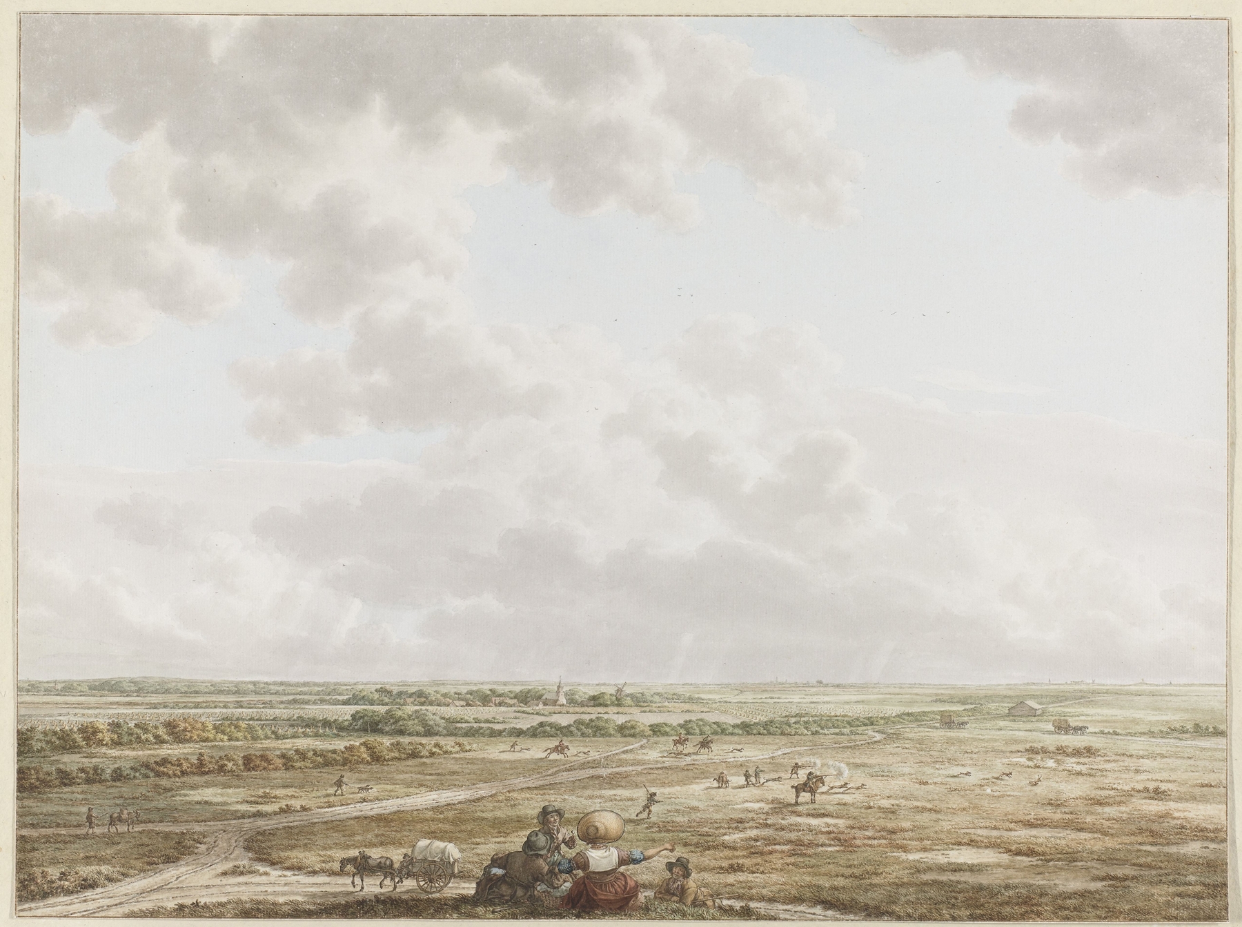 Landscape featuring Tafelberg at twilight by Jacob Cats, medium unknown
