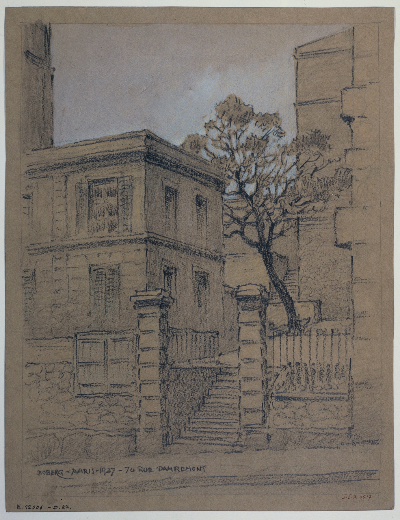 Architecture scene featuring a house, oil painting by Ferdinand Boberg