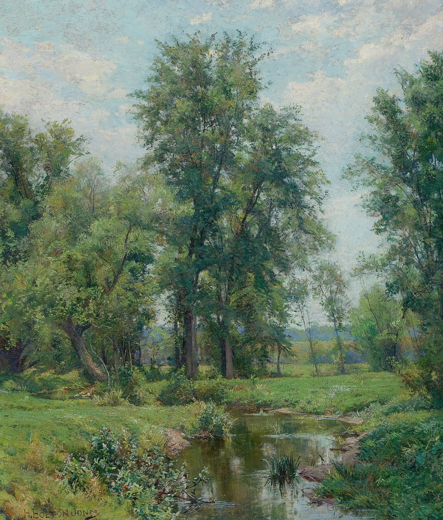 Springtime in Old Lyme, Connecticut by Hugh Bolton Jones, impressionism, landscape