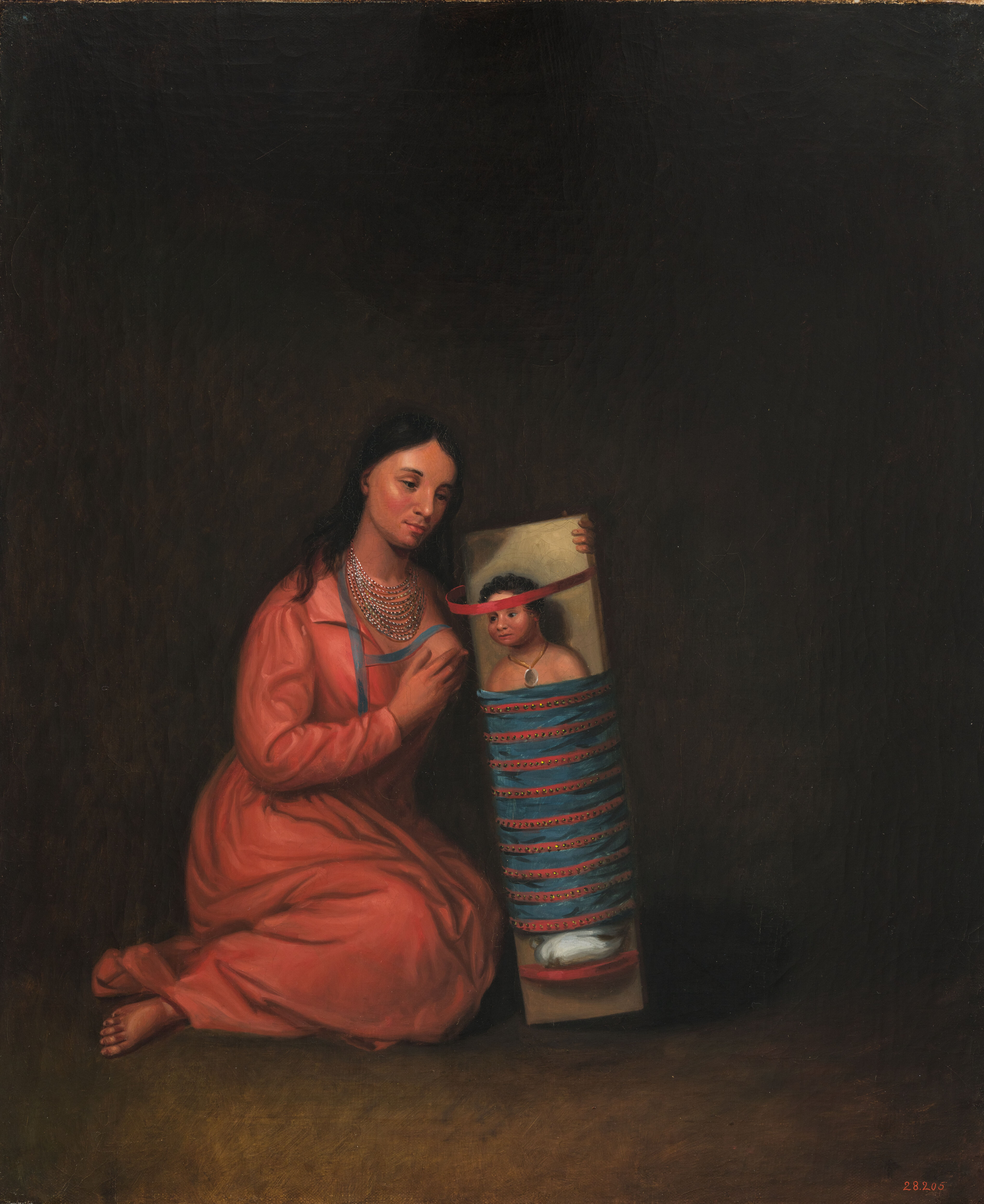 Chippewa Mother and Child, by Henry Inman, public domain