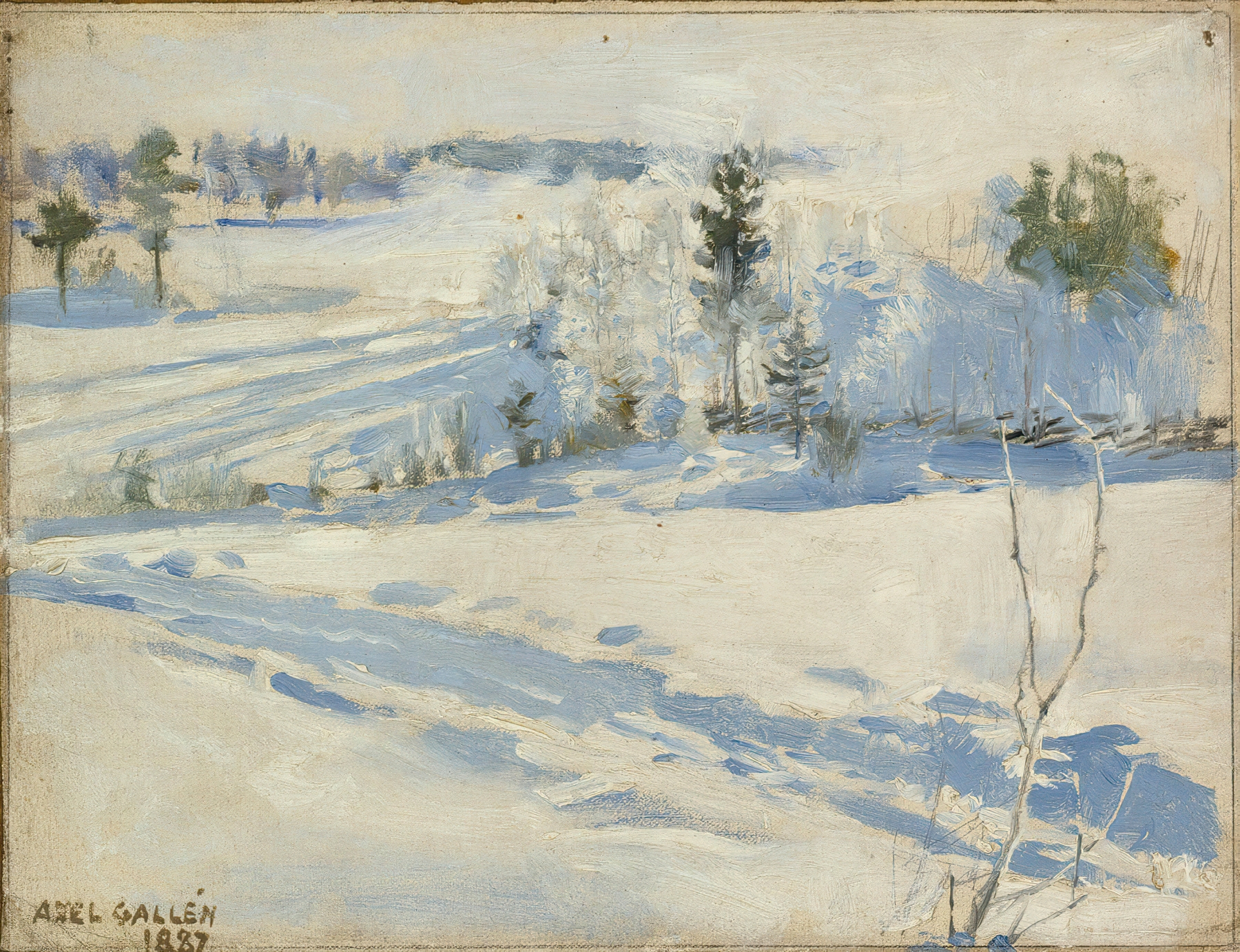 Winter Landscape, by Akseli Gallen-Kallela, public domain