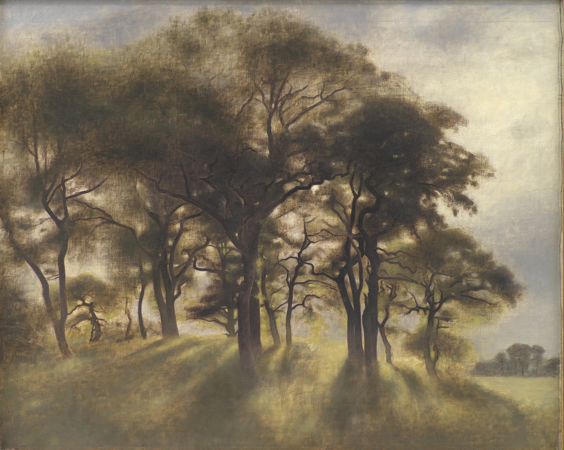 Near Fortunen, Jægersborg Deer Park, North of Copenhagen, by Vilhelm Hammershøi, public domain