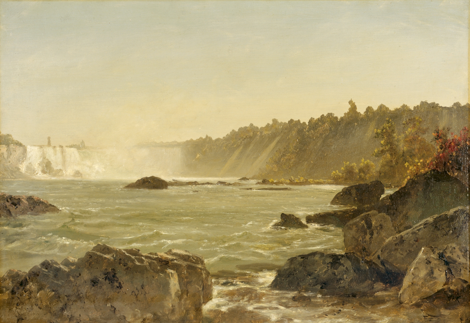 View of Niagara Falls, by John Frederick Kensett, public domain